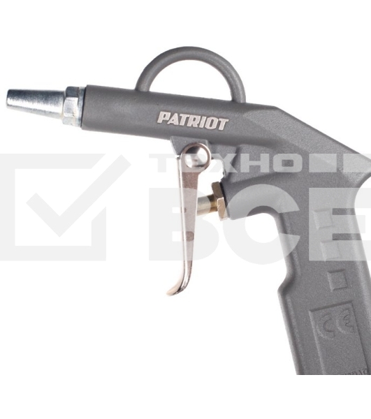Пистолет продувочный PATRIOT GH 60A10бар 400л/мин длина сопла25мм быстросъем