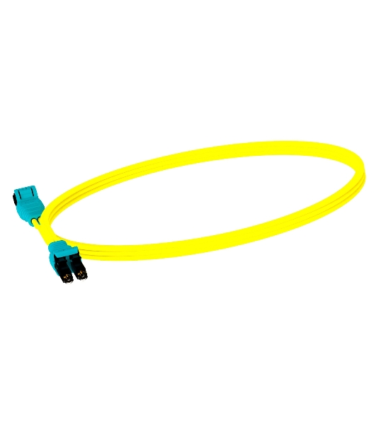 Патч-корд Panduit F92ELQ1Q1SNM003 2x9/125 OS1/OS2 LC push-pull-LC push-pull 3м LSZH желтый
