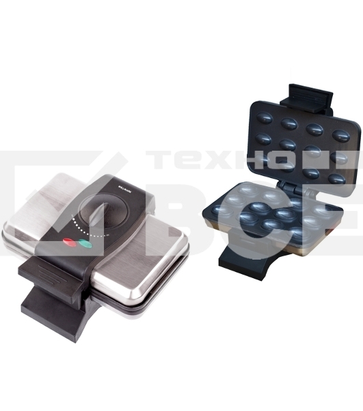 Вафельница Willmark WM-105W (1000Вт,форма орешница, терморег., антиприг.покр., инд. готовности)