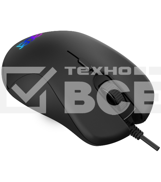Мышь проводная Acer OMW190 черный, 6400 dpi, USB, кнопки - 6