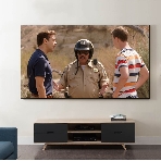 Экран Cinema S'OK 16:9 135' настенно-потолочный, на раме, 298x168см, рама черный бархат, полотно белый ПВХ, фото3