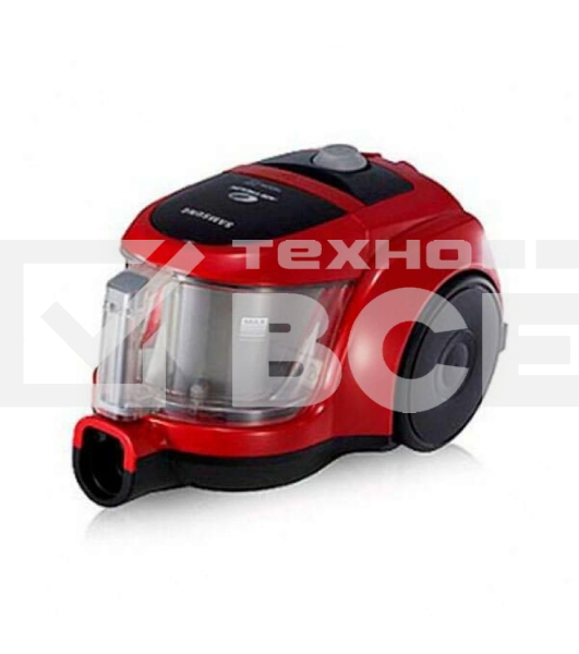 Пылесос Samsung VCC4520S3R/XEV красный, 350/1600 Вт, уборка сухая, пылесборник контейнер 1.3 л