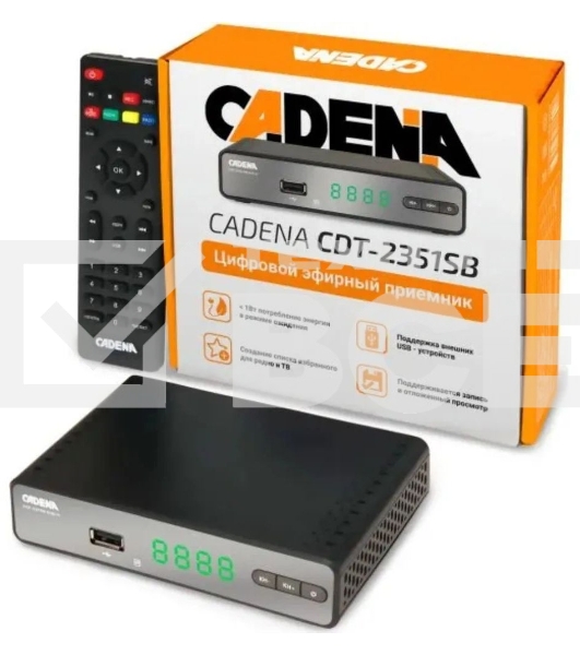 Приемник цифровой эфирный Cadena CDT-2351SB