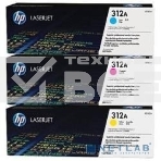 Картридж лазерный набор Hewlett-Packard 312A CF440AM голубой, желтый, пурпурный для HP CLJ Pro M476 2400стр., фото3