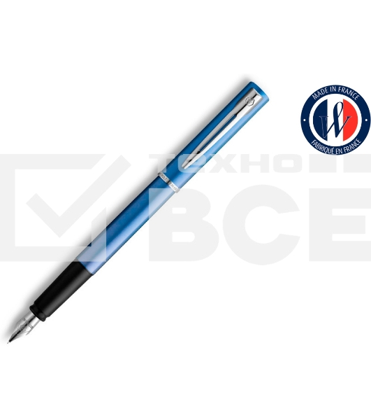 Ручка перьевая Waterman Graduate Allure (CW2068195) LaqBlue CT F сталь нержавеющая подар.кор.