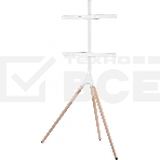Подставка для телевизора Cactus CS-ST1246WTBCH белый/береза 45