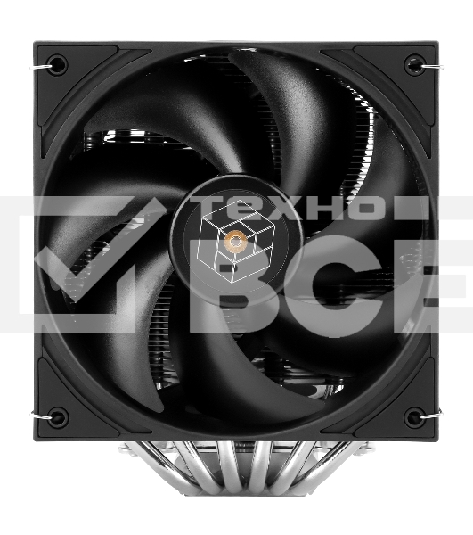 Кулер для процессора Thermalright Royal Pretor 130 (4-pin PWM, 158mm, Ni/Cu, 6x6mm, 1x120+1x130mm, 80.45CFM/81.88CFM, 29.4dBA/28.3dBA, 2150PM/1750RPM, S: 1200, 1700, 1851, 2011, 2066, 115X, AM4, AM5, silver, black)