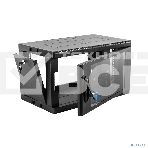 Шкаф коммутационный ЦМО (ШРН-6.350-9005) настенный 6U 600x350мм пер.дв.стекл 200кг черный 300мм 180град., фото3