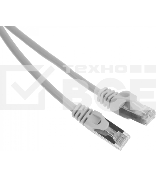 Патч-корд PP22-3m 1000G FTP 4 пары cat5E CCA molded 3м серый RJ-45 (m)-RJ-45 (m)