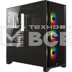 Компьютерный корпус Corsair iCUE 4000X RGb CC-9011204-WW Tempered Glass Mid-Tower, Black, фото7