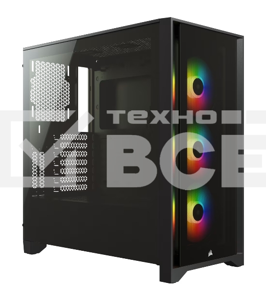 Компьютерный корпус Corsair iCUE 4000X RGb CC-9011204-WW Tempered Glass Mid-Tower, Black