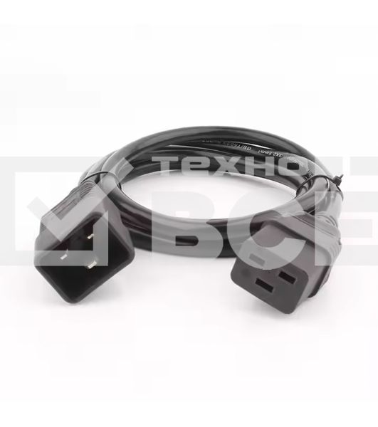 Шнур сетевой Rexant IEC 320 C19 – IEC 320 C20 3x1,5мм², 3м