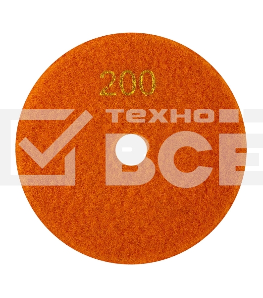 Круг алмазный KRANZ гибкий шлифовальный Черепашка 100 мм, P200, сухое шлифование