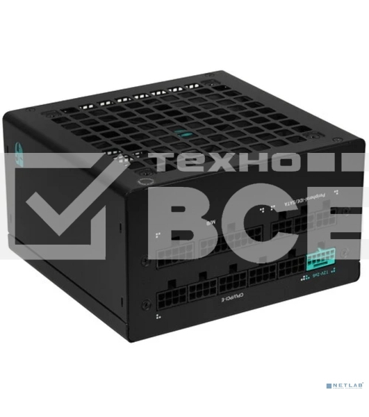 Блок питания Deepcool/GamerStorm PQ750G (ATX 3.1, 750W, Full Cable Management, PWM 120мм fan, 80 PLUS GOLD, Active PFC + Half Bridge + DC/DC, Full Japanese Capasitors, Gen5 PCIe) RET