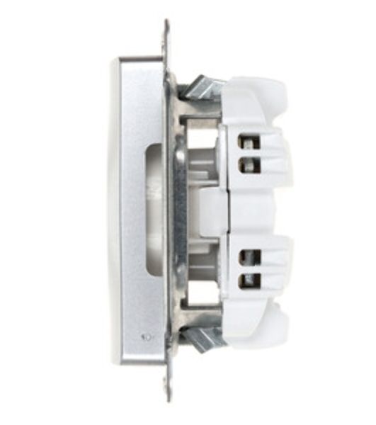 Механизм розетки 1-м СП Glossa 16А IP20 без заземл. алюм. SchE GSL000341