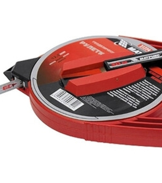 Рулетка геодезическая Matrix MASTER 31226, 50 м х 12,5 мм, металлическая лента, закрытый корпус