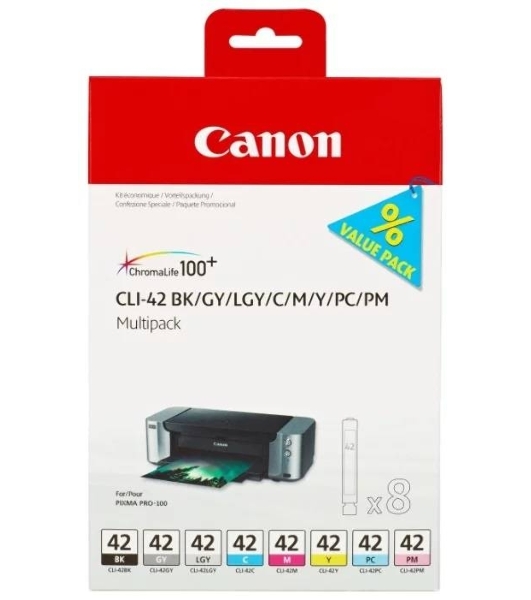 Картридж струйный Canon CLI-42 8inks Multi Pack комплект