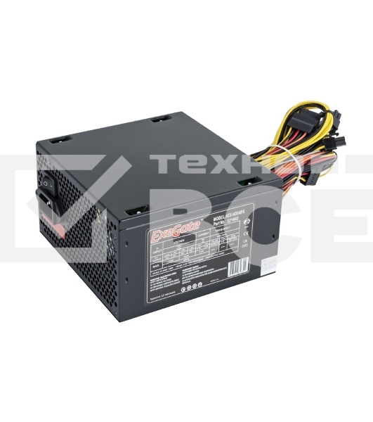 Блок питания ExeGate 600NPX (EX221643RUS-PC), 600Вт, 120мм, черный