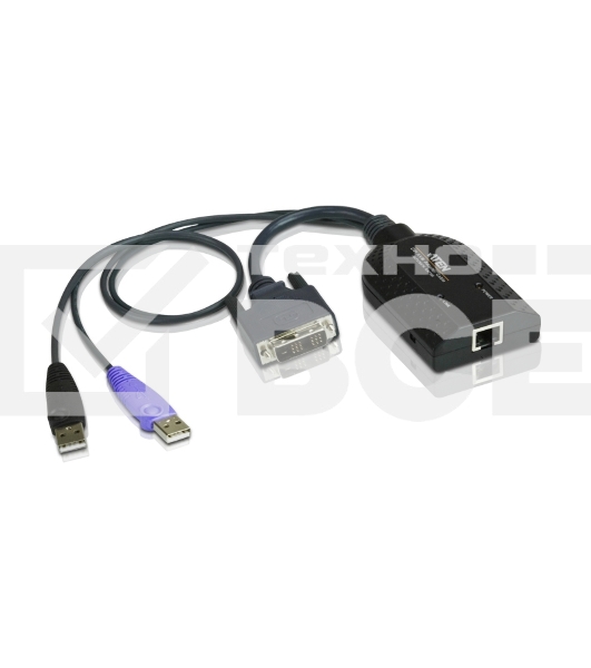 Модуль удлинителя, DVI+KBD+MOUSE USB 2.0+AUDIO, для подкл. DVI USB virtual media KVM adapter cable