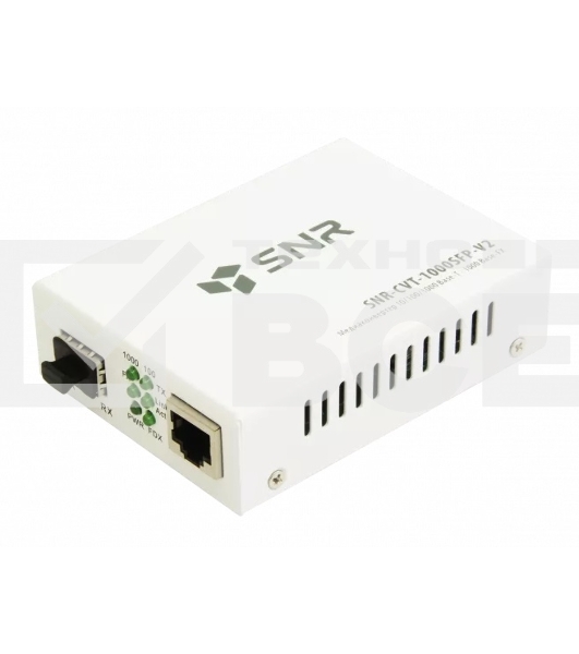 Медиаконвертер SNR 10/100/1000-Base-T / 1000Base-FX с SFP-портом