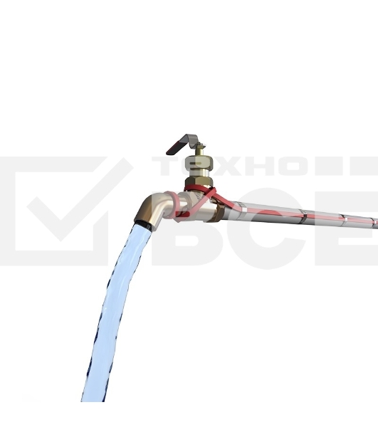 Греющий саморегулирующийся кабель (в трубу) 10HTM2-CT (20м/200Вт)  Rexant