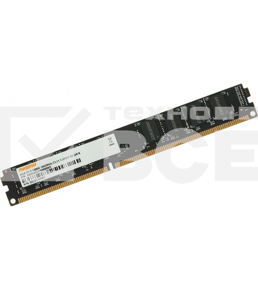 Оперативная память Digma, DDR3, 8GB (1x8 GB), 1600 MHz, CL11, DIMM