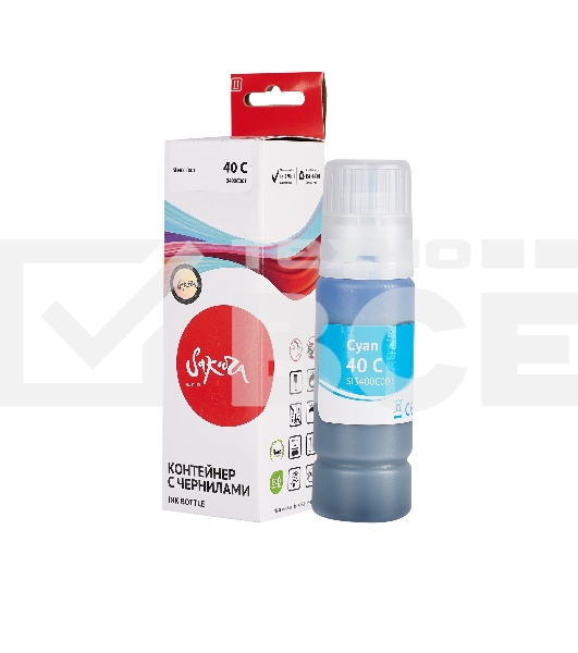 Чернила Sakura 3400C001 для Canon, голубой, 7700 к., 70 мл.