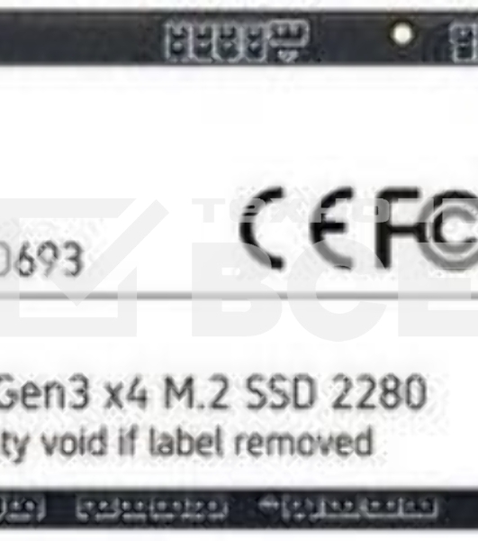 Накопитель SSD Patriot P300, 1000GB, PCIe 3.0 x4, M.2 2280, NVMe, R/W 2100/1650