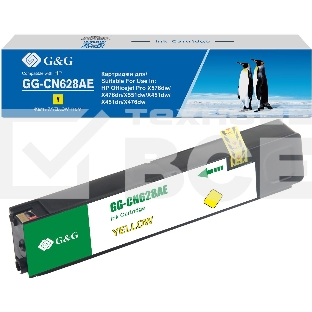 Картридж струйный G&G GG-CN628AE желтый (110мл) для HP Officejet Pro X576dw/X476dn/X551dw/X451dw