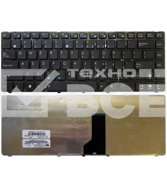 Клавиатура для ноутбука Asus UL30 K42 K43 X42 U41 черная с рамкой