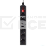 Сетевой фильтр Buro 600SH-3-B 3м (6 розеток) черный (коробка), фото4
