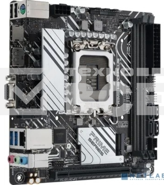 Материнская плата ASUS PRIME H610I-PLUS-CSM, LGA 1700, Intel H610, 2xDDR5, 4xSATA, 1xM.2 PCIe 3.0 x4, 1xPCIe 4.0 x16, 1xHDMI, 1xDP, 1xVGA, 2xUSB-A 3.2 Gen 1, 2xUSB-A 2.0, 1x 1Gb LAN, 3x3.5 мм, 7.1, Mini-ITX