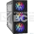 Компьютерный корпус Miditower ExeGate EVO-8243 (ATX, без БП, 2*USB+1*USB3.0, черный, 3 вент. с RGB подсветкой, боковая панель - закаленное стекло), фото10