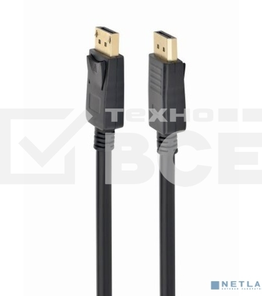 Кабель Filum Display port 1.8 м., ver.1.2, медь, черный, разъемы: Display port male- Display port male, пакет. FL-C-DP1.2M-DP1.2M-1.8M (894196)