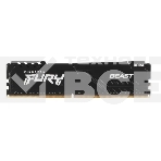 Оперативная память Kingston Fury Beast, DDR4, 8GB (1x8GB), 3600MHz, CL17, с радиатором, черны, фото2