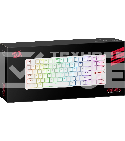Клавиатура Redragon Anubis  беспроводная, USB, Bluetooth/Радиоканал, белый
