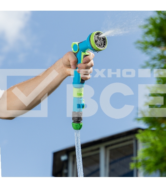 Шланг поливочный Palisad прозрачный армированный 3-х слойный, 1/2