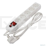 Сетевой фильтр Filum FL-SP3-5-1.8M, 1.8 м.,белый, 2200 Вт., 5 розеток, упаковка- коробка 00-01057164, фото4