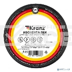 Изолента ПВХ Kranz 0,13х15 мм, 25 м, черная, фото2