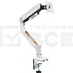 Кронштейн для мониторов Ultramounts UM732W белый/коричневый 17'-32' макс.8кг крепление к столешнице поворот и наклон, фото13