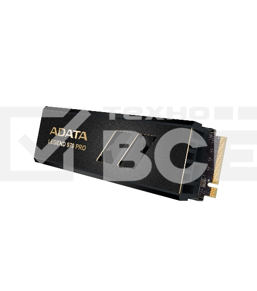 Накопитель SSD ADATA Legend 970 Pro, 1000 Гб, M.2 2280, PCIe 5.0 x4, NVMe 2.0, 3D TLC, R/W 13000/5800 МБ/сек, радиатор с вентилятором
