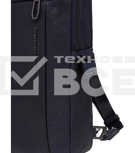 Рюкзак слинг мужской Piquadro Cronus CA6686S134/BLU кожа синий