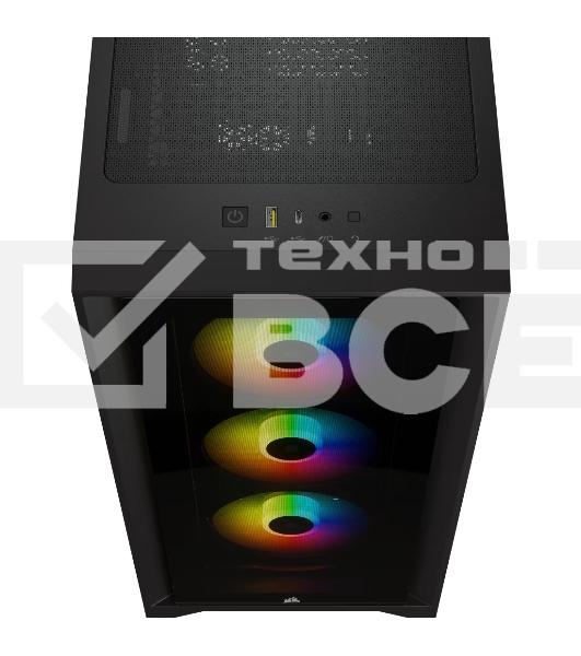 Компьютерный корпус Corsair iCUE 4000X RGb CC-9011204-WW Tempered Glass Mid-Tower, Black