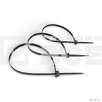 Стяжка кабельная Cabeus, неоткрывающаяся, 3,6 мм Ш, 150 мм Д, 100 шт, нейлон устойчивый к uv, черный, фото 1