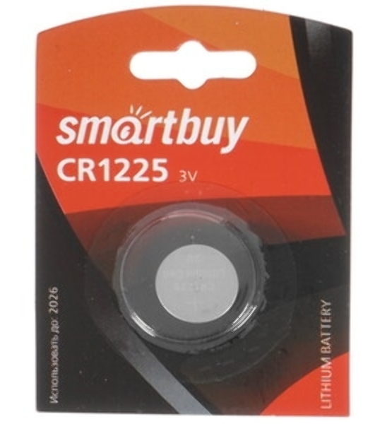 Батарейка Smartbuy CR1225/1B (12/720) (SBBL-1225-1B) (1 шт. в уп-ке)