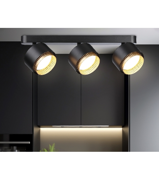 Светильник Ambrella light TN71295/3 BK/GD черный/золото GX53/3 max 12W 400*95*137