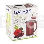 Чайник электрический Galaxy GL 0318, красный, пластик, 2000 Вт, 1,7 л, фото3
