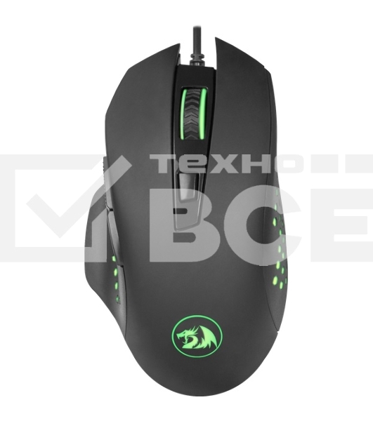 Мышь проводная REDRAGON Gainer черный, 3200 dpi, USB, кнопки - 6