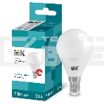 Лампа Iek LLE-G45-7-230-40-E14 светодиодная ECO G45 шар 7Вт 230В 4000К E14 IEK, фото 1