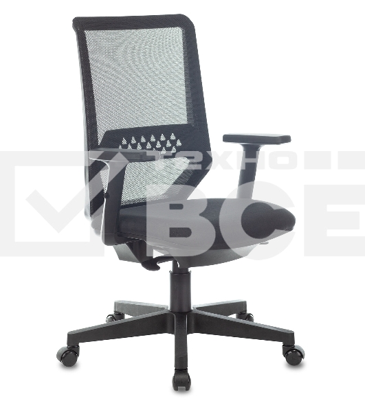 Кресло компьютерное Бюрократ MC-611N TW-01 38-418 черный, сетка/ткань, крестовина пластик